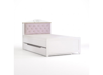 Cama funcional Chesterfield Cama infantil extensible Cama 100 de madera Rosa