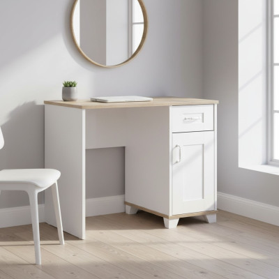 Mesa de computadora moderna para niños Escritorio de madera blanco