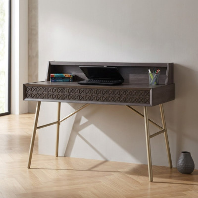Mesa de ordenador escritorio de madera mesa de oficina gris mesa de lujo para niños