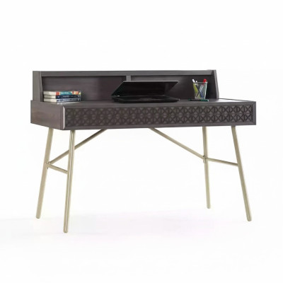 Mesa de ordenador escritorio de madera mesa de oficina gris mesa de lujo para niños