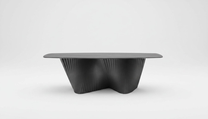 Mesa de comedor de lujo Mesa de comedor Mesa de cocina Comedor Madera Negro Mesa