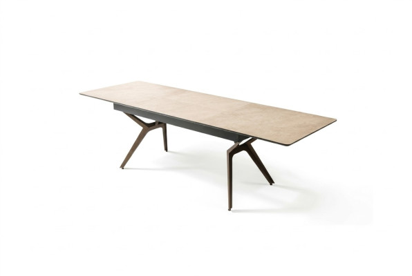 Mesa de comedor Mesa de cocina Extensible Diseño moderno Madera Gris Mesa