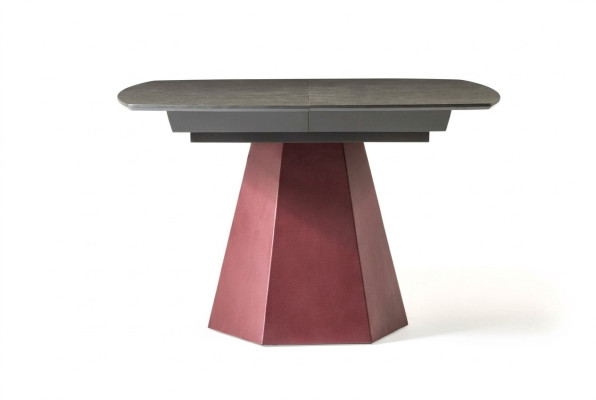 Mesa de comedor extensible Mesa de cocina de diseño de lujo de madera gris