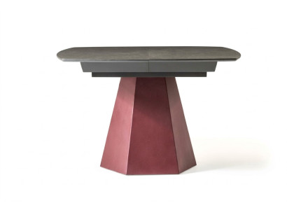 Mesa de comedor extensible Mesa de cocina de diseño de lujo de madera gris