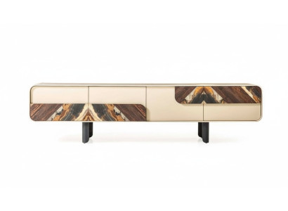 Soporte de TV RTV Aparador de madera beige Salón Mueble de pared de la sala de estar