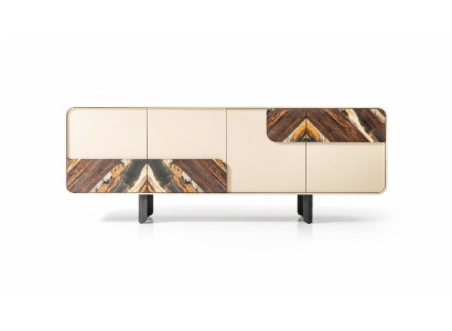 Aparador Bufé Cómoda Beige Madera Moderna Mueble Armario Diseño