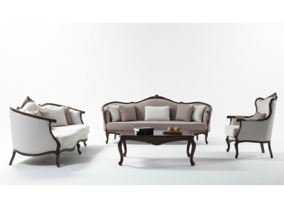 Conjunto de sofás de tres plazas sillón tela Sofá Set gris sofá acolchado sofá