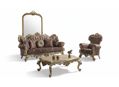 Conjunto de sofás Chesterfield, sofá tapizado, sofá, sofá, conjunto de sofás de tela morada.