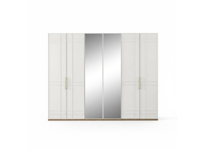 Armarios Armarios roperos Armario ropero Blanco Madera Espejo 6 puertas Nuevo
