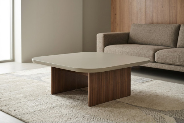 Mesa de centro Mesa auxiliar Mesa de sala Mesa Gris Madera Diseño Muebles
