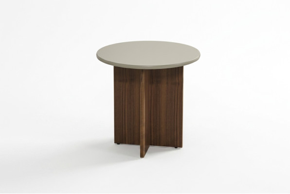Mesa Auxiliar Mesa de Centro Sala de Estar Gris Madera Diseño Muebles