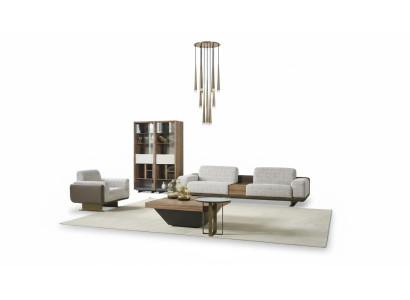 Conjunto de sofás de cuatro plazas, sillón, tela, sofá de tela moderno.