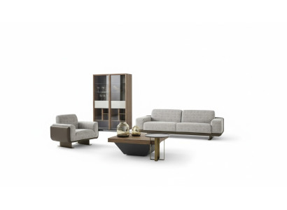 Muebles de sala de tres plazas, un plaza, sofá tapizado gris, grupo diseño sofá.
