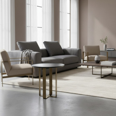 Mesa auxiliar mesa mesa de centro sala de estar acero inoxidable oro muebles