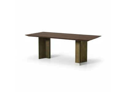 Mesa del comedor Mesa de comedor Mesa Rincón de comer Comedor 208 cm Madera Marrón Nuevo