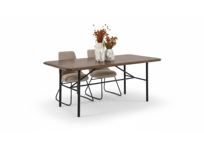 Mesa de comedor Mesa Comedor Rincón comedor Comedor 205 cm Madera Marrón