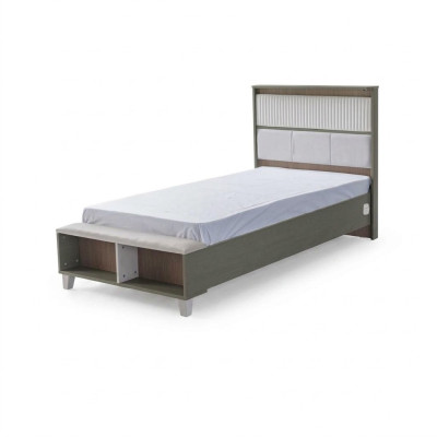 Estructura de la cama Cama infantil Cama Dormitorio infantil Estructuras de cama Gris Madera Camas