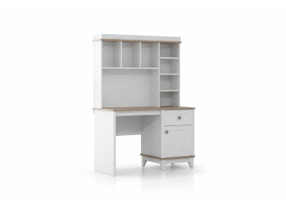 Mesa de madera Escritorio Estantes Mesa de ordenador Madera Blanca Habitación infantil
