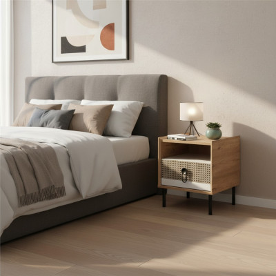 Mesita de noche, consola de noche, consolas de madera, habitación infantil, moderno, marrón, mesa.