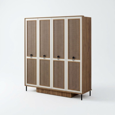 Armario de madera Armario de ropa Armario infantil Armario de madera Marrón Diseño