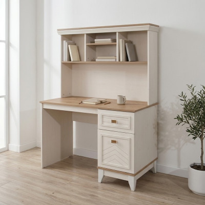 Escritorio Armario Mesa de ordenador Blanco Muebles de oficina Madera Mesa Estantes