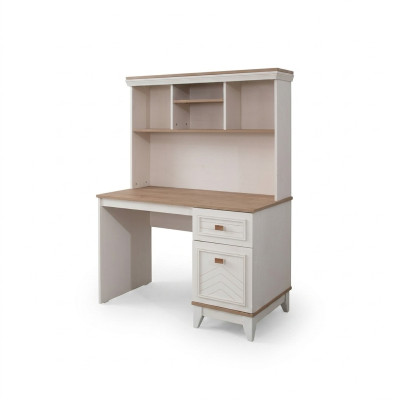 Escritorio Armario Mesa de ordenador Blanco Muebles de oficina Madera Mesa Estantes