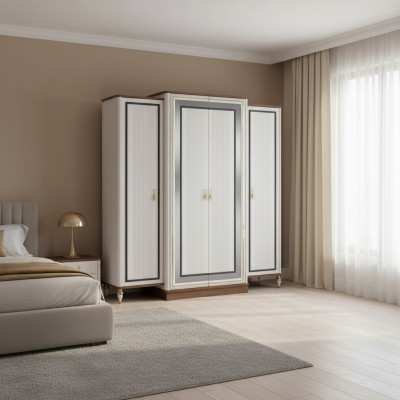 Armario del dormitorio Armario empotrado Armario infantil Armario de madera Beige