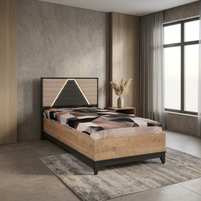 Cama de 120 cm Cama infantil Estructura de cama Habitación infantil Marrón Madera Camas Nuevas