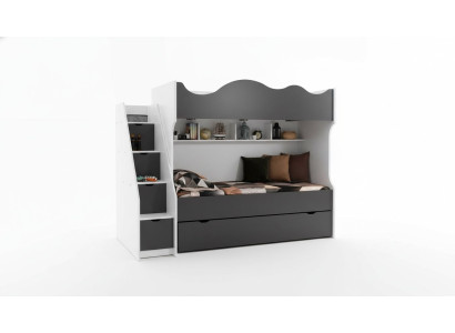 Litera cama cama infantil muebles infantiles gris conjunto de muebles infantiles modernos