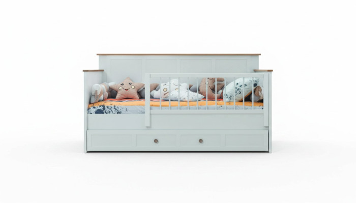 Cuna Cercado Cunita Cuna Blanca Madera Cama Moderna