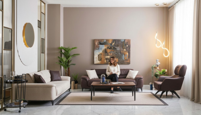 Conjunto de sofá, sofá, sillón, sofá de tela, juego de 4 piezas de sofás acolchados.