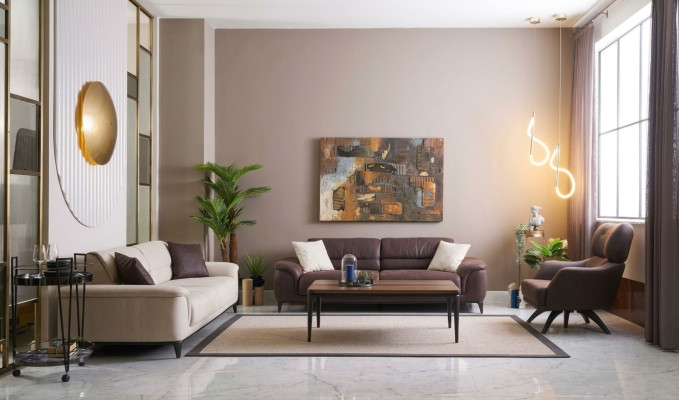 Conjunto de sofá, sofá, sillón, sofá de tela, juego de 4 piezas de sofás acolchados.