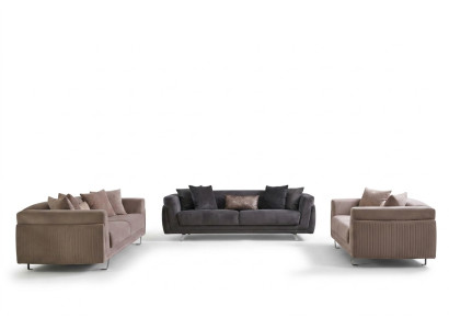 Sofá Set de sofás completos Sofá de tela Beige 4 piezas