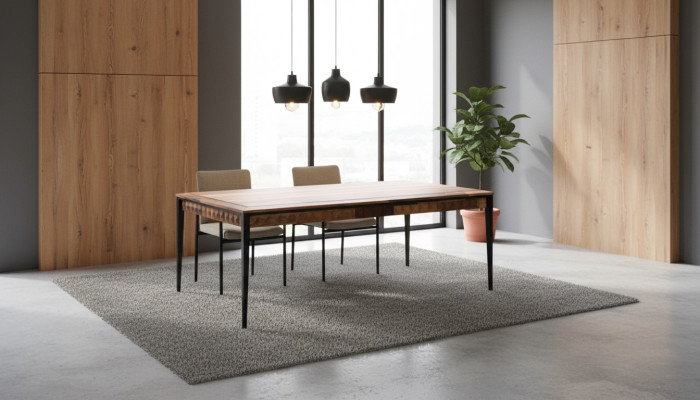 Mesa de centro mesa de café de madera marrón para sala de estar.