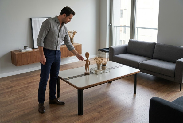 Mesa de centro Mesa de sala de estar Blanco Madera Mesa de café Mesa de sala de estar