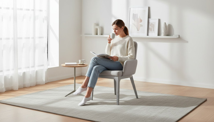 Silla de cocina Silla Silla de comedor Gris Madera Sillón Silla de madera Moderno