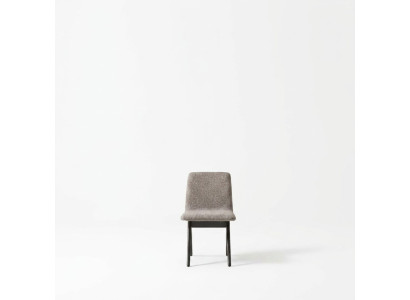 Grupo de sillas Sillas de comedor Silla de cocina Gris Silla de madera 6 piezas Tela