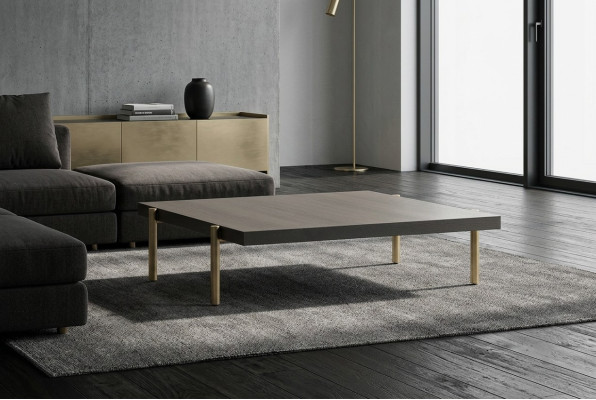 Mesa de centro Mesa auxiliar Mesa de café Madera Marrón Mesa de sofá Moderna Mesa