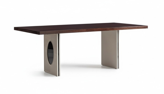 Mesa de comedor Mesa de comedor Mesa Madera Marrón Comedor Rincón de comedor Muebles