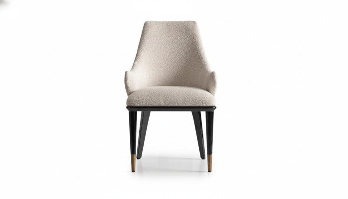 Grupo de sillas de comedor, sillas de cocina, juego de 2 sillas, sillas con respaldo, beige.