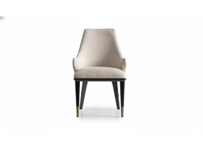 Grupo de sillas de comedor, sillas de cocina, juego de 2 sillas, sillas con respaldo, beige.