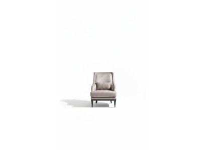 Conjunto sillón mesa auxiliar sala de estar butaca gris moderna 2 piezas.