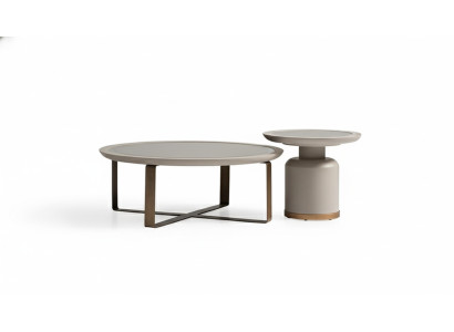 Mesa de centro completa Mesita auxiliar Beige Mesa de centro de metal Sala de estar