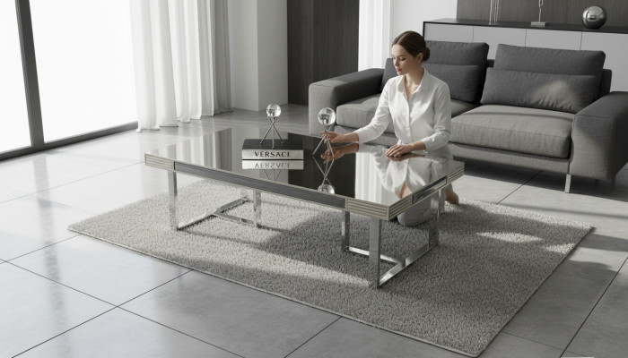 Mesa de centro Mesa de salón Mesa de café Mesa de sofá Mesa de café Mesa de sofá Gris