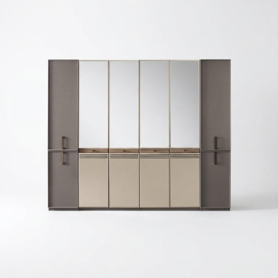 Armario de madera gris moderno para dormitorio
