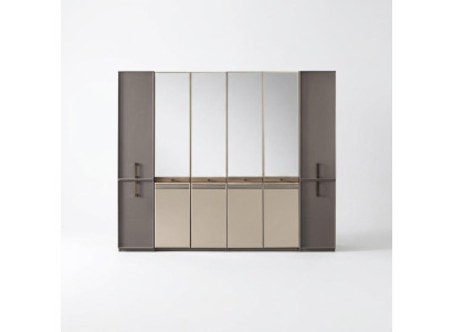 Armario de madera gris moderno para dormitorio