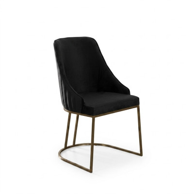Grupo de sillas sillas de cocina sillas de comedor negro 6 pzs moderno tela