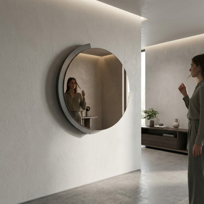 Espejo redondo Espejo de pared Espejo decorativo Espejo de maquillaje Espejo de pasillo
