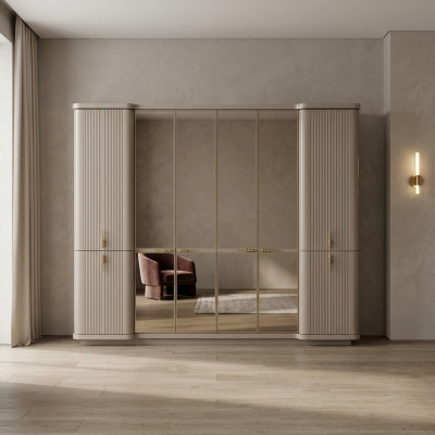 Armario beige, armario de pasillo, armario de dormitorio de madera mueble.
