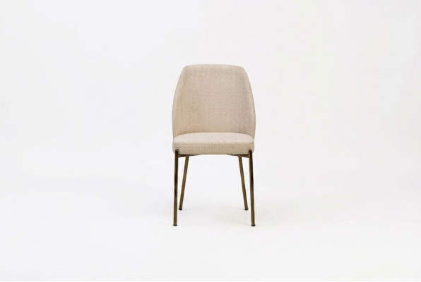 Sillas de comedor exclusivas en beige. Juego completo de x6 sillas de cocina tapizadas.